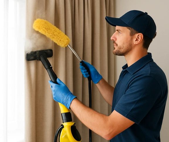 Trusted curtain steam cleaning technician Matty Curtain Cleaning ascot-vale-vic QLD