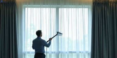 Commercial curtain steam cleaning service ascot-vale-vic hotels offices